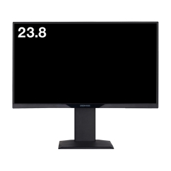 23.8型ワイド液晶ディスプレイ/1920×1080/HDMI、DisplayPort、mini D-Sub15/ブラック/スピーカー/5年保証/HISパネル GH-LCW24LH-BK