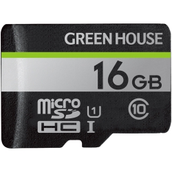 microSDHCカード UHS-I U1 クラス10 16GB GH-SDM-UA16G