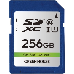 SDXCカード UHS-I U1 クラス10 256GB GH-SDC-UA256G