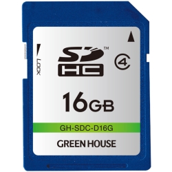 SDHCカード クラス4 16GB GH-SDC-D16G