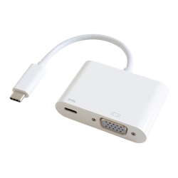 USB Type-C VGA変換アダプター(PD充電対応) ホワイト GP-CV15H/W