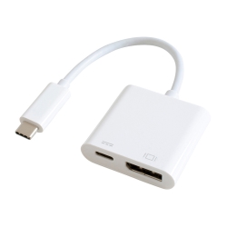 USB Type-C DisplayPort変換アダプター(PD充電対応) ホワイト GP-CDPH/W