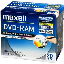 ^p3{DVD-RAM 20pbN15mmvP[X Chv^uzCg DM120PLWPB.20S