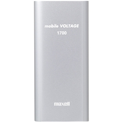 Maxell モバイル充電バッテリー 「mobile VOLTAGE」 1700mAh シルバー