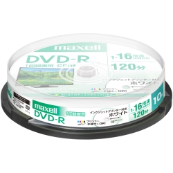 ^p DVD-R W120 16{ CPRM v^uzCg 10XshP[X DRD120PWE.10SP