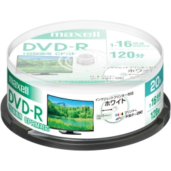 ^p DVD-R W120 16{ CPRM v^uzCg 20XshP[X DRD120PWE.20SP