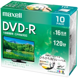 ^p DVD-R W120 16{ CPRM v^uzCg 10pbN DRD120WPE.10S