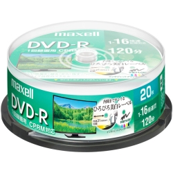 ^p DVD-R W120 16{ CPRM v^uzCg 20XshP[X DRD120WPE.20SP