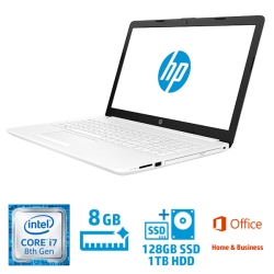 HP 15-da (15.6^/tHD/Core i7/8GB/SSD 128GB+HDD 1TB/GeForce MX130/DVDC^[/Win10 Home/Office H&B) 4QM64PA-AAAB