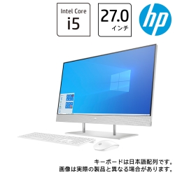 HP All-in-One 27-dp0118jp (27型フルHD/IPS/10点タッチ/Core i5-10400T/メモリ8GB/SSD 512GB+HDD 2TB/Win10 Home) 1V7J0AA-AAAA