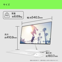 HP(Cons) HP 24-ck0000 AiO G1モデル (i7/16GB/512GB+2TB/Win11/H&B