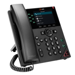 Poly VVX 350 6-Line IP Phone and PoE-enabled 89B68AA