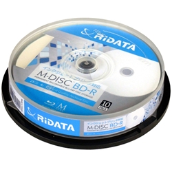 RiDATA M-DISC BD-R 25GB 4{ 10pbN M-BDR25GB.PW 10SP