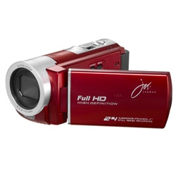 ジョワイユ 24メガピクセル フルHD デジタルビデオカメラ レッド JOY-D600WR