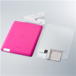 Silicone Case Set for iPad 2 Pink TR-SCSIPD2-PK