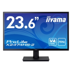 23.6^Ch tfBXvCProLite X2474HS-2 (tHD//DisplayPort/HDMI/D-Sub/Xs[J[2Wx2) }[xubN X2474HS-B2