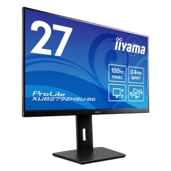 iiyama 液晶ディスプレイ 27型/1920×1080/HDMI、DisplayPort/ブラック/スピーカー:あり/IPS方式パネル/昇降/回転 XUB2792HSU-B6