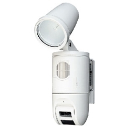 アイホン センサーライトカメラ(AC電源直結式)ホワイト JDW-LC-T - NTT