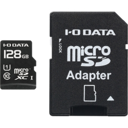 UHS スピードクラス1対応 microSDXCメモリーカード(SDカード変換アダプター付き) 128GB EX-MSDU1/128G