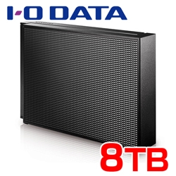IO DATA アイオーデータ　外付けHDD 8TB HDCZ-UTL8K/