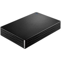 USB3.1 Gen1/2.0対応ポータブルハードディスク「カクうす Lite」 ブラック 5TB HDPH-UT5DKR