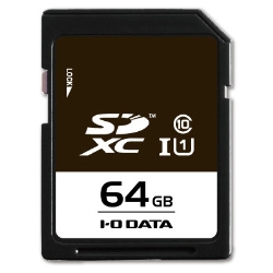 UHS-I UHS スピードクラス1対応 SDXCメモリーカード 64GB SDU1-64GR