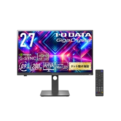 Q[~OtfBXvC 27^/2560×1440/HDMI(HDCP 2.3)×2ADisplayPort(HDCP 2.2)×1/ubN/Xs[J[:/200HzΉ&Mini LED̗p!/WQHD/uP_ۏ؁v LCD-GDQ271JLAQ