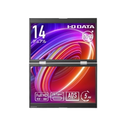 ���o�C���f�B�X�v���C 14�^/1920×1080/HDMI(�~�j)�AUSB Type-C(DisplayPort Alt Mode)/�V���o�[/�X�s�[�J�[�F�Ȃ�/2��ʕ\��!14�^�f���A�����o�C���f�B�X�v���C/�R��