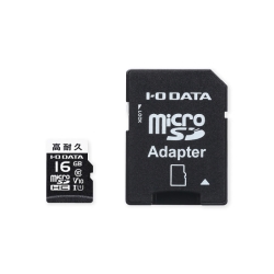 ���ϋvClass10�Ή��h���C�u���R�[�_�[�pmicroSD�J�[�h 16GB