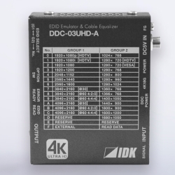 4K60Hz、HDCP2.2対応高機能EDIDエミュレーションバッファ DDC-03UHD-A