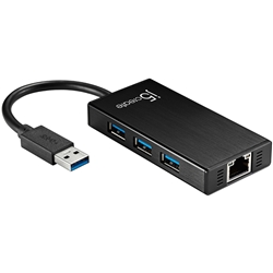 Gigabit Ethernet & 3Port Hub USB3.0 Multi Adapter JUH470