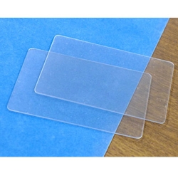 システムギア プラスチックカード(透明) 0.76mm厚 500枚 ID-CARD--CLEAR ID-CARD-CLEAR-500