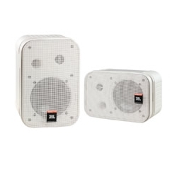 JBL 2wayコンパクトスピーカー(ペア)、ホワイト、壁取付金具付