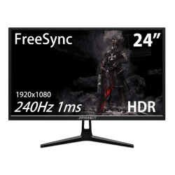 JAPANNEXT 240Hz 1ms 24型ワイドFHD HDR対応LED液晶ゲーミングモニター