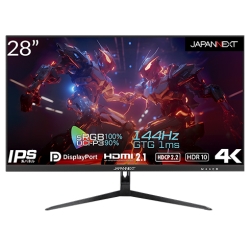 JAPANNEXT ゲーミング液晶ディスプレイ/28型/3840×2160/HDMI×2、DP×2