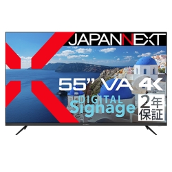 tfBXvC 55^/3840×2160/HDMI×3AUSB×2/ubN/Xs[J[L/3Nۏ JN-V55UHD-U-H2