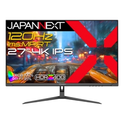 Q[~OtfBXvC 27^/3840×2160/HDMI×2ADP×2/ubN/Xs[J[L/2Nۏ JN-IPS27G120U