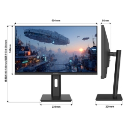 JAPANNEXT 液晶ディスプレイ 27型/2560×1440/HDMI×1、DP×1/ブラック