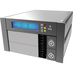 RAIDON RAID 0/1  2Bay 2611 6G RAID Module 2* 3.5 SATA Drive SATA III *1 [ougC w/ key-lock LCD SR2611-2S-S2R+