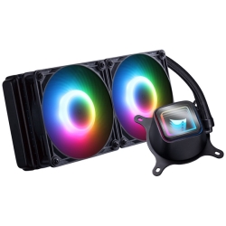 ���l�u�� �ȈՐ���CPU�N�[���[ AIOWC/V2�V���[�Y 240mm LED�L�� KURO-AIOWC240L/V2