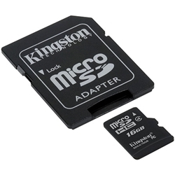 16GB microSDHCJ[h Class4 w/SD Adapter SDC4/16GB