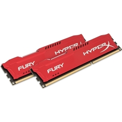 8GBx2 DDR3 1866MHz Non-ECC CL10 DIMM HyperX FURY Red PC3-14900 HX318C10FRK2/16