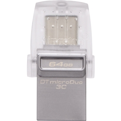 64GB DataTraveler microDuo 3C USB 3.0/3.1 + Type-CΉ flash drive DTDUO3C/64GB