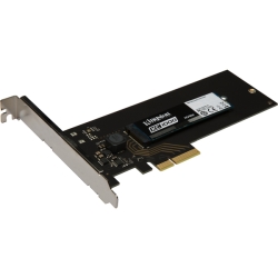 480GB M.2 2280 SSD NVMe PCIe Gen 3.0 x 4レーン MLC 順次書込1600MB/秒、読取2700MB/秒  HHHLアドインカード付き