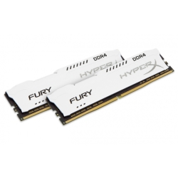 8GBx2 DDR4 3200MHz CL18 1.2V HyperX Fury White OC Unbuffered DIMM PC4-25600 HX432C18FW2K2/16