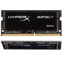32GBx2枚 DDR4 2933MHz HyperX Impact OC Non-ECC CL17 1.2V Unbuffered SODIMM PC4-23400 HX429S17IBK2/64