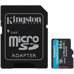 64GB microSDXCJ[h Canvas Go! Plus Class 10 UHS-I U3 170R/70W SDA_v^t SDCG3/64GB