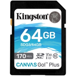 64GB SDXCJ[h Canvas Go! Plus Class 10 UHS-I U3 R:170MB/b W:70MB/b SDG3/64GB
