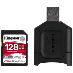 Canvas React Plus SD Kit 128GB Class 10 UHS-II U3 V90 SDXCJ[h + MobileLite Plus USB reader Kit MLPR2/128GB
