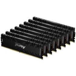 128GB DDR4 3000MHz CL15 DIMM (Kit of 8) 1Gx8 FURY Renegade Black KF430C15RB1K8/128